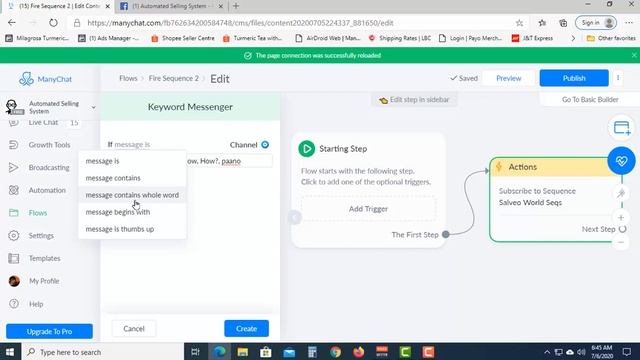 ManyChat tutorial Chat Bot - Editing | Tagalog Year 2020 смотреть онлайн