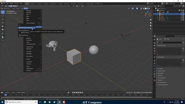 Blender Context Menu and Quick Shortcuts Tutorial | Coding Tutorial Myanmar смотреть онлайн