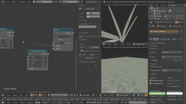 How to create realistic grass in Blender смотреть онлайн
