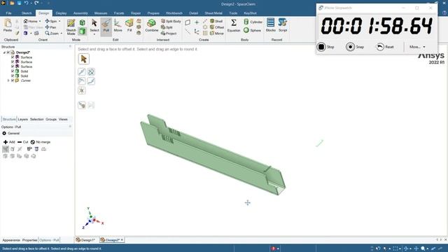 Sheetmetal design software-Ansys SpaceClaim смотреть онлайн