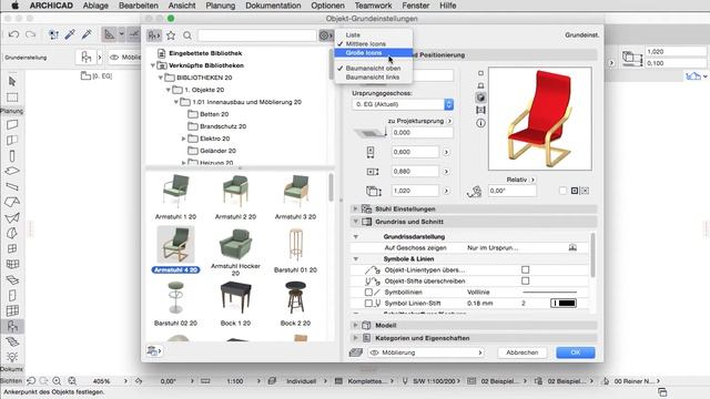 ARCHICAD 20 - Verbesserte Bibliotheken - Überblick смотреть онлайн