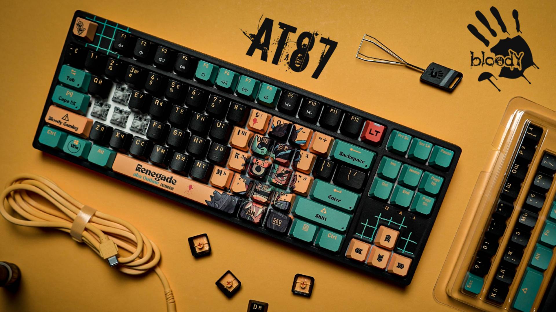 Киберпанк с Alpha-переключателями - Обзор игровой клавиатуры Bloody AT87 смотреть онлайн