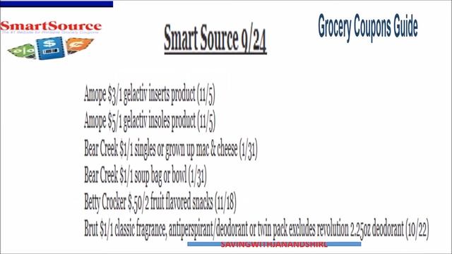 SMART SOURCE & RED PLUM & P G SEPTEMBER 24 , 2017 смотреть онлайн