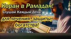 🎧СЛУШАЙТЕ КОРАН В МЕСЯЦ РАМАДАН КАЖДЫЙ ДЕНЬ. ДЛЯ ЛЕЧЕНИЯ, ЗАЩИТЫ И ПРОЩЕНИЯ ГРЕХОВ!