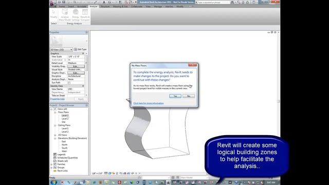 Mass Model Energy Analysis In Revit смотреть онлайн