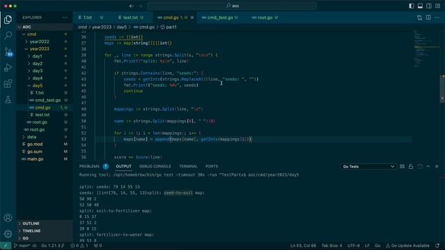 Golang | Advent Of Code 2023 | Day 5 смотреть онлайн