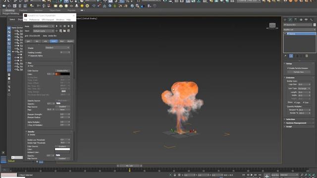 Explosion in 3ds max 2020 using FumeFX -- Full Tutorial -- смотреть онлайн