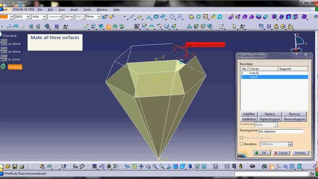 How to make Diamond in Catia V5 | Joker's CAD смотреть онлайн
