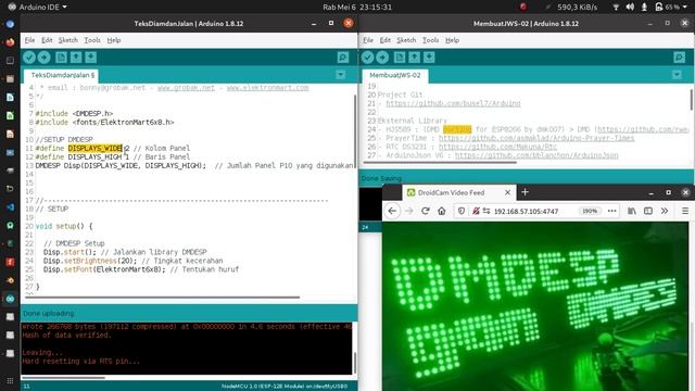 DMDESP Arduino Library for LED Display P10 Single Color HUB12 and NodeMCU ESP8266 Wifi Stabil смотреть онлайн