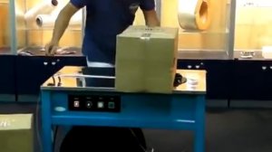 Видео работы полуавтоматической стреппинг машины ТР 202