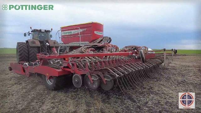 Посев озимой пшеницы посевным комплексом Terrasem Fertilizer C8 компании Pottinger