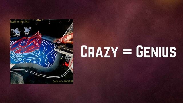 Panic! At the disco - Crazy equals Genius - reverse смотреть онлайн