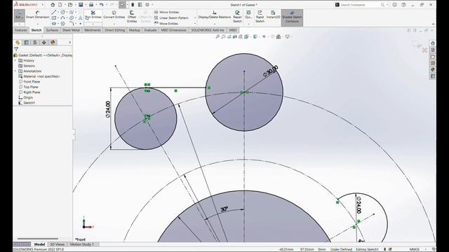 SolidWorks Tutorial: Design a Gasket – Comprehensive Step-by-Step Guide смотреть онлайн