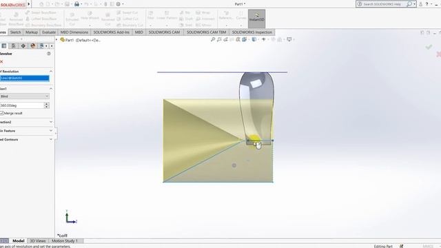 jet Engine part 1 propeller in Solidworks смотреть онлайн