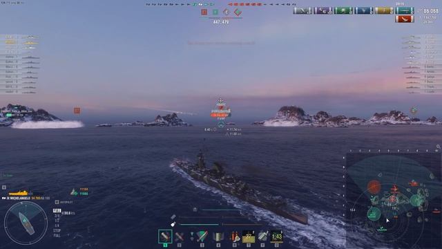 Michelangelo - Dockyard T9 Italian Secondary Cruiser | World of Warships смотреть онлайн