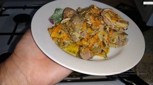 Вкуснейшие куриные пупки в сметане