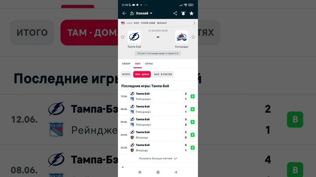 Тампа Бэй-Колорадо прогнозы на нхл смотреть онлайн