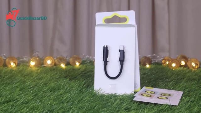 Baseus L3.5 Lightning Male to 3.5mm Female Adapter Black #quickbazarbd #baseusoriginal #Baseus смотреть онлайн
