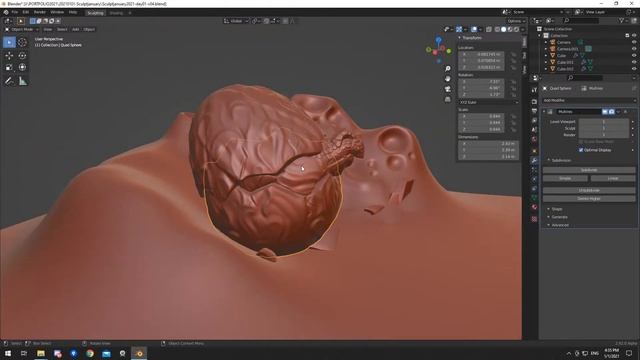 Sculptjanuary 2021 Day 01 - Dragon Egg смотреть онлайн
