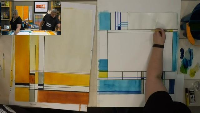 Jerry’s LIVE Episode #75: Exploring Geometric Abstraction With Acrylics - Special Guest Artist Joe смотреть онлайн