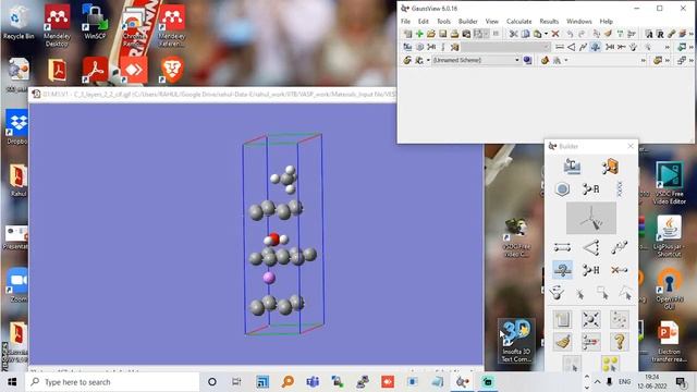 Insertion of Li+, H2O, and CH4 in graphene mutilayer using VESTA смотреть онлайн