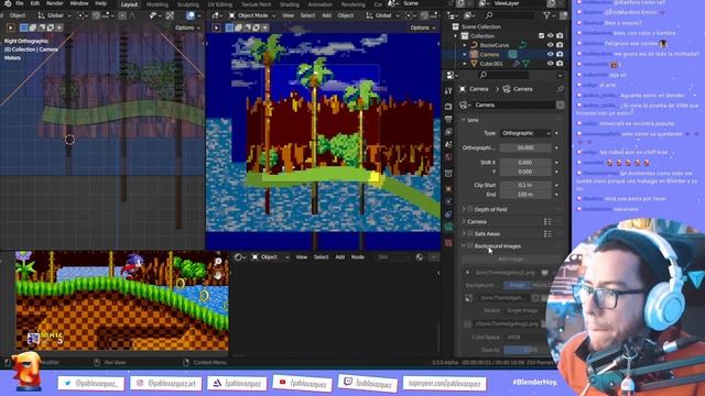 SONIC PIXEL ART tutorial en Blender смотреть онлайн