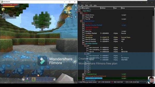 Mini World Creata Cheat Engine Table V8 Full