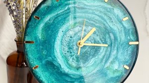 Инструкция по созданию часов из эпоксидной смолы. Набор Аквамарин. Вариант 2