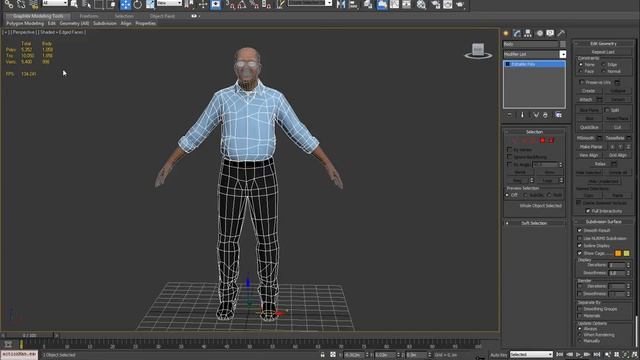 How to display your poly and vert count in 3ds max смотреть онлайн