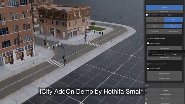 ICity Procedural Blender City AddOn Demo