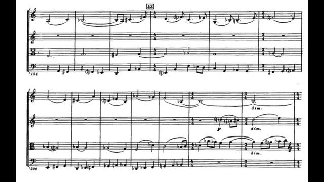 Shostakovich, String Quartet 12 - Video Score - Borodin Quartet смотреть онлайн