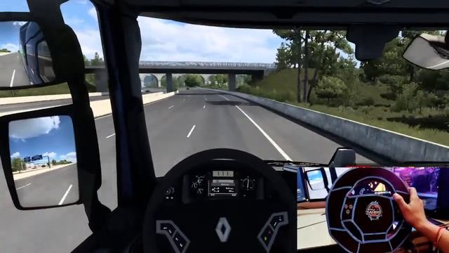 EURO TRUCK SIMULATOR 2 WITH HOMEMADE STEERING WHEEL (first time Live streaming) смотреть онлайн