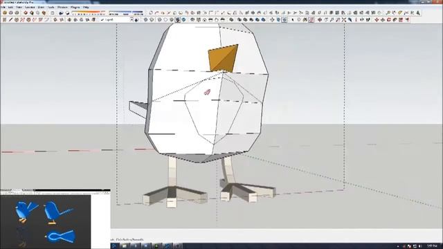 Modeling a Birb in Sketchup смотреть онлайн
