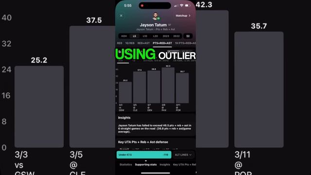 Using Outlier: Smart Sports Betting App 3/13/24 смотреть онлайн