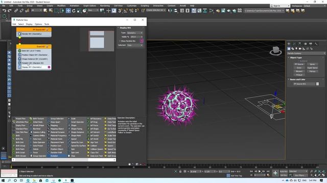 How to Draw rods - needle on hollow sphere by 3dsmax 2020 смотреть онлайн
