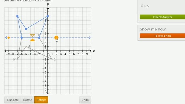 Another congruence by transformation example | Congruence | Geometry | Khan Academy смотреть онлайн