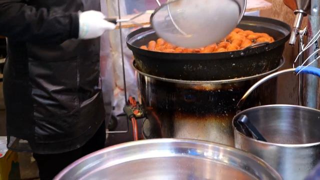 전국 최대크기 35cm 팔뚝만한 대왕 꽈배기 / 왕 고로케 / Amazing Sized Twisted Doughnuts-Korean Street Food