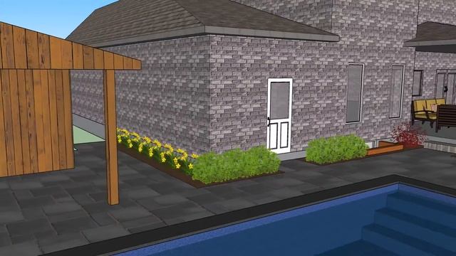 3D Sketchup landscape Plan смотреть онлайн