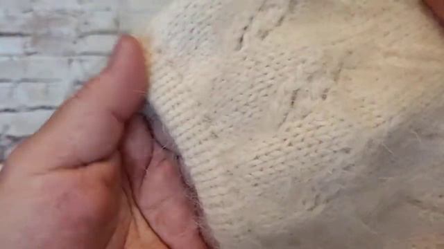 Берет из пуха норки/ #вязание#молодой блогер# смотреть онлайн