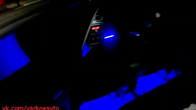 LED interior lighting car. Blue light legs смотреть онлайн