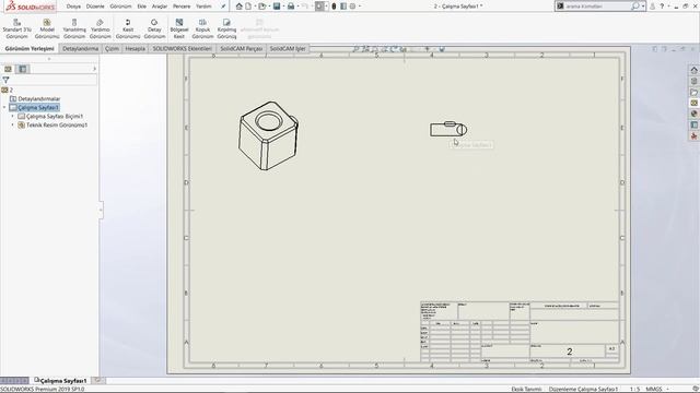 Teknik Resim Palet Görünümü - Solidworks Dersleri смотреть онлайн