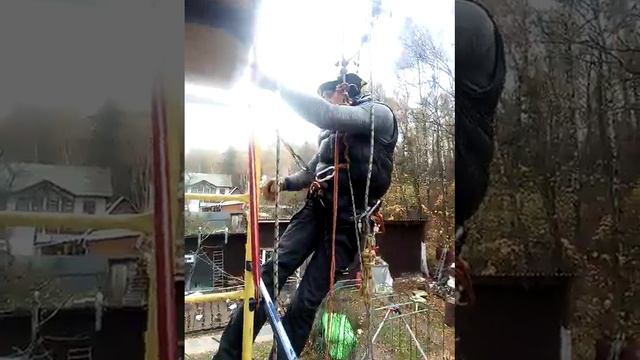 Как спуститься по нагруженному канату. dogtale knot. узел косичка. zigzac petzl. смотреть онлайн