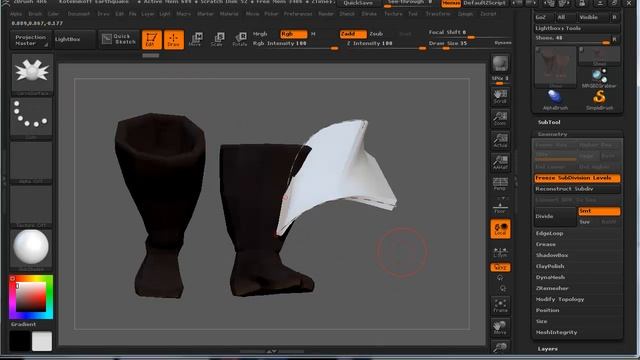 ZBrush - 4 2 메뉴설명SubTool 설명 смотреть онлайн