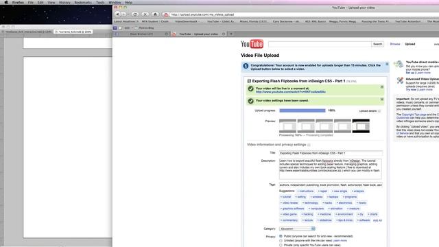 Exporting Flash Flipbooks from inDesign CS5 - Part 3 (1080p) смотреть онлайн
