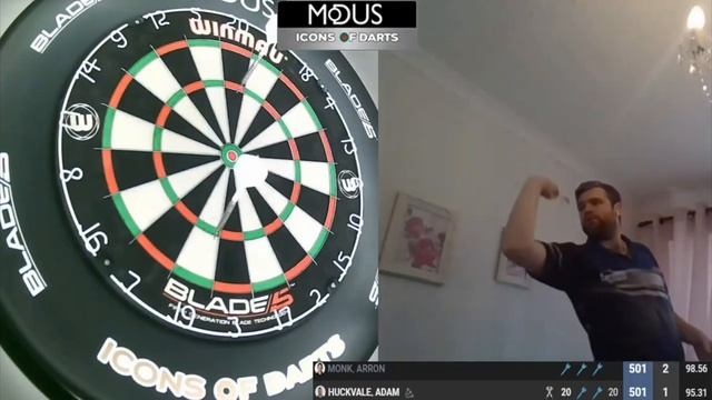 Aaron Monk vs Adam Huckvale - Modus Icons of Darts Phase 2 [Week 2, Day 2] смотреть онлайн