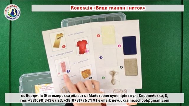 Колекція Види тканин і ниток НОВА УКРАЇНСЬКА ШКОЛА (НУШ) смотреть онлайн