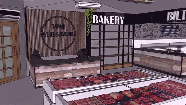 Jay Interiors - Sketchup 3D Butchery Design смотреть онлайн