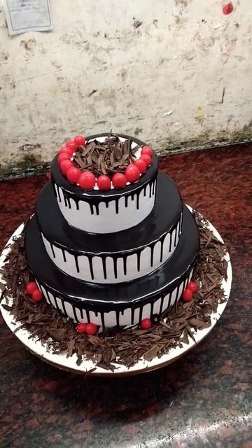Black Forest Cake##cherry Decoration##beautiful Cake ##