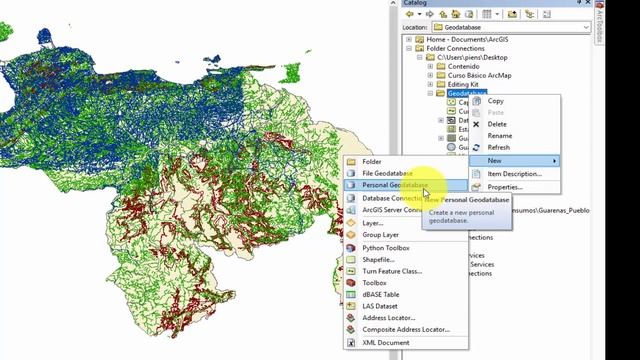 Creación de una Geodatabase en ArcGIS смотреть онлайн
