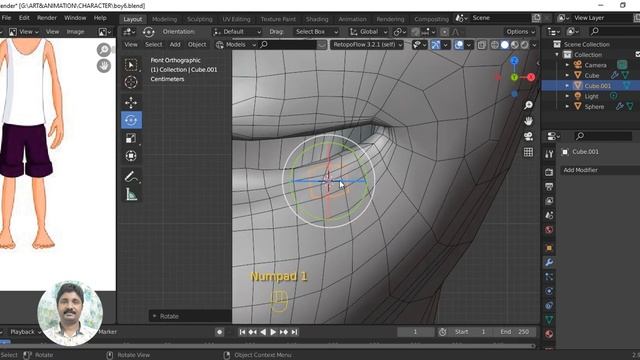 cartoon character creation in blender|part-4 смотреть онлайн